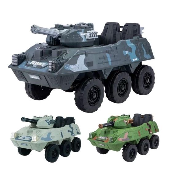 صورة دباب عسكري مدرع كهربائي للأطفال